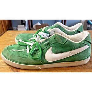 Vintage Nike 6.0 Mavrk Low Green Suede Skate Shoes 313067-311 Men's Size 13